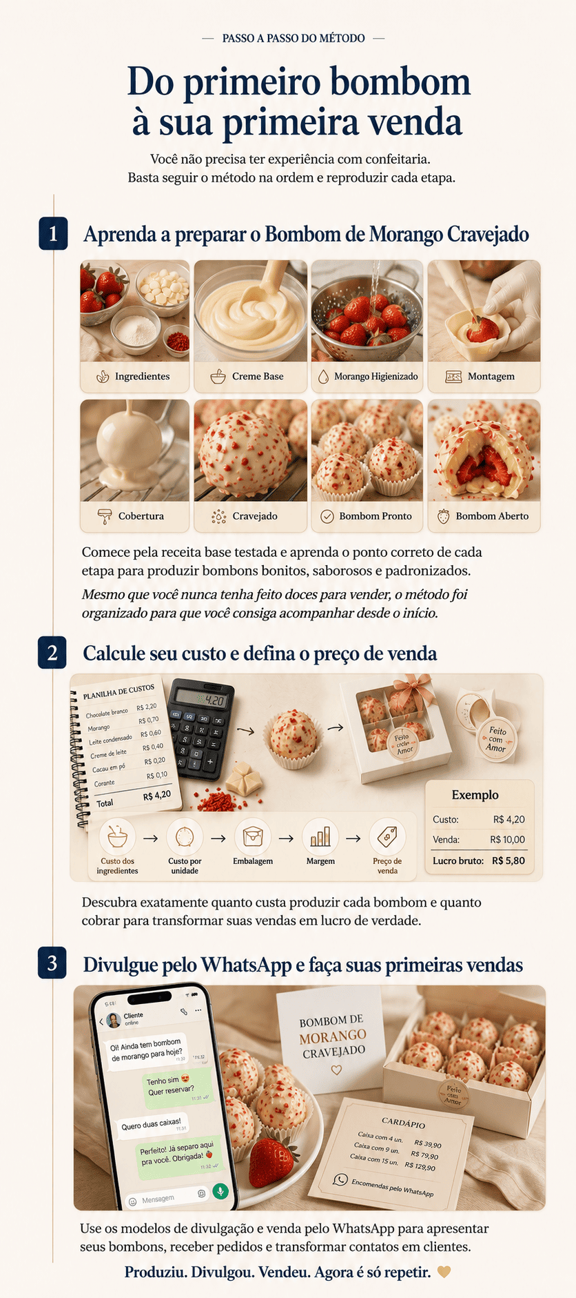Método Bombom de Morango Cravejado - Parte 2